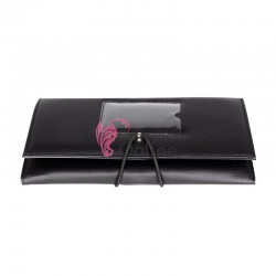 Husa din vinil pentru piepteni de coafor cu 9 lacasuri Neagra, art ACP 133296